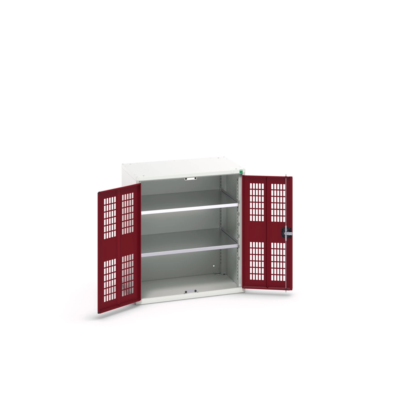 bott Verso kast gevleugelde deuren 800x350x900mm 2 legborden RAL 3004