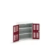 bott Verso kast gevleugelde deuren 800x350x900mm 2 legborden RAL 3004
