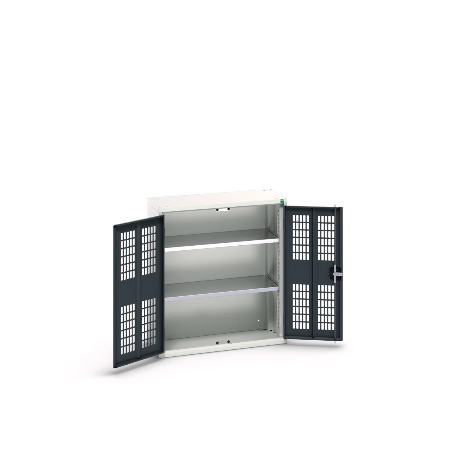 bott Verso kast gevleugelde deuren 800x350x900mm 2 legborden RAL 7016