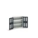 bott Verso kast gevleugelde deuren 800x350x900mm 2 legborden RAL 7016