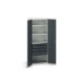 bott Verso systeemkast 800x550x2000mm 3 legborden 4 laden RAL 7016