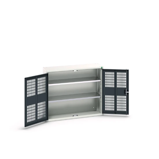 bott Verso kast gevleugelde deuren 1050x350x900mm 2 legborden RAL 7016