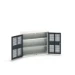 bott Verso kast gevleugelde deuren 1050x350x900mm 2 legborden RAL 7016