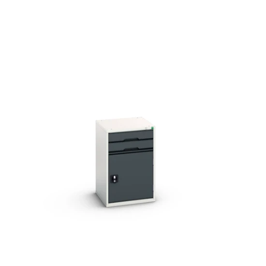 bott Verso schuifladenkast 525x550x800mm 2 laden 1 deur RAL 7016