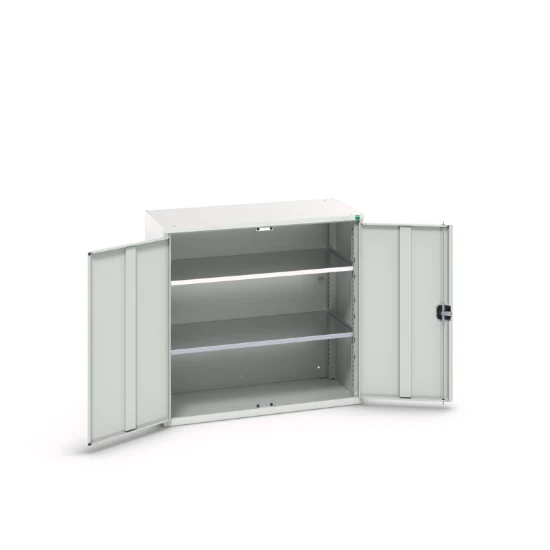bott Verso systeemkast 1050x550x1000mm 2 legborden 2 deuren RAL 7035