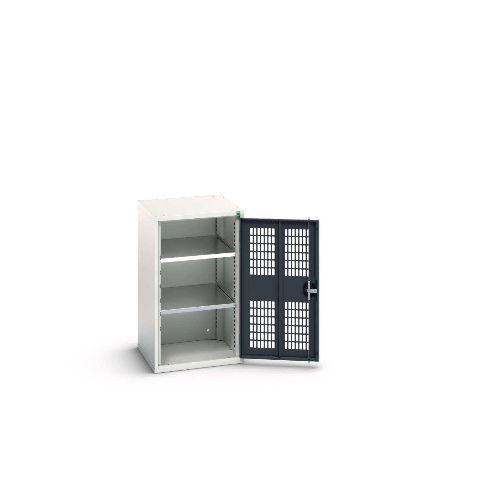 bott Verso kast gevleugelde deuren 525x350x900mm 2 legborden RAL 7016