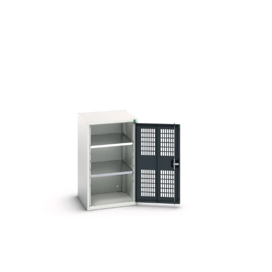 bott Verso kast gevleugelde deuren 525x350x900mm 2 legborden RAL 7016
