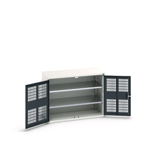 bott Verso kast gevleugelde deuren 1050x350x800mm 2 legborden RAL 7016