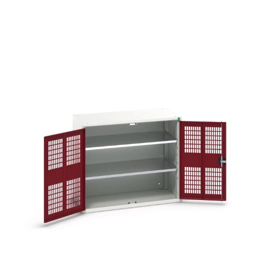 bott Verso kast gevleugelde deuren 1050x350x900mm 2 legborden RAL 3004