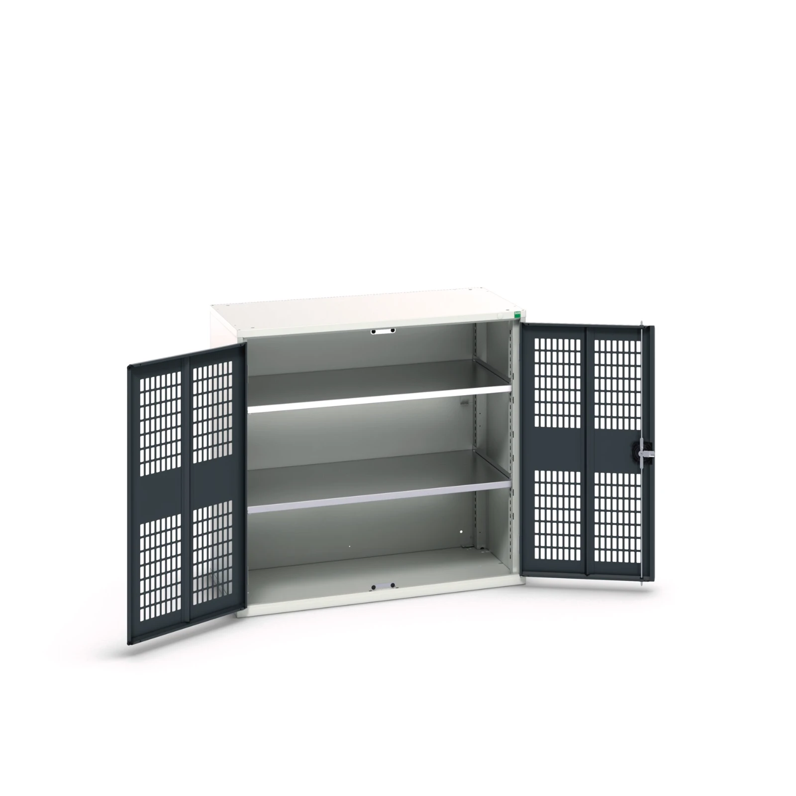 bott Verso kast gevleugelde deuren 1050x550x1000mm 2 legborden RAL 7016