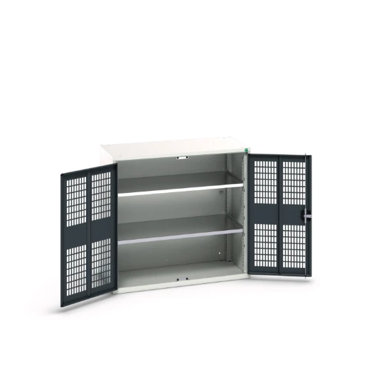 bott Verso kast gevleugelde deuren 1050x550x1000mm 2 legborden RAL 7016