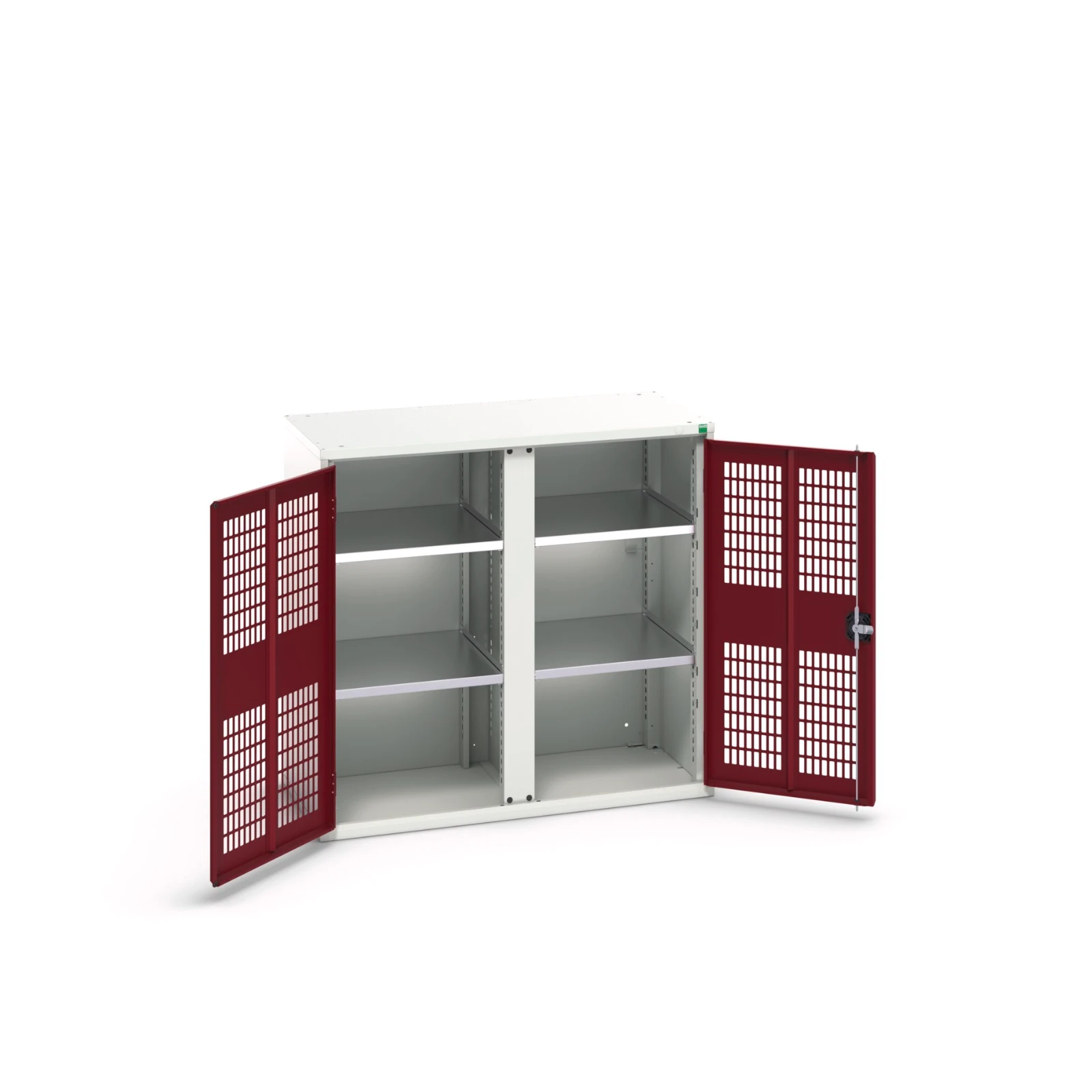 bott Verso kast gevleugelde deuren 1050x550x1000mm 4 legborden RAL 3004