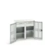 bott Verso kast gevleugelde deuren 1050x550x1000mm 2 legborden 4 laden RAL 7035