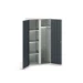 bott Verso systeemkast 1050x550x2000mm 4 legborden 1 rail RAL 7016