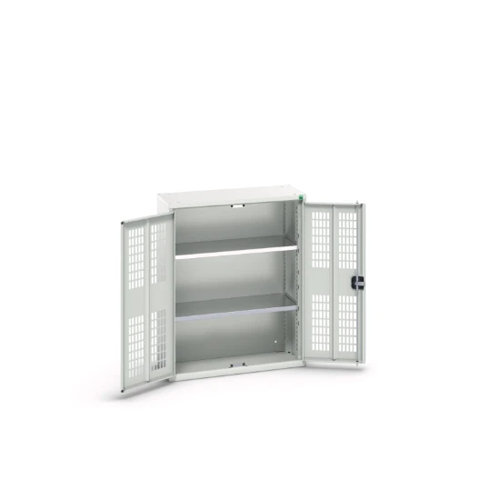 bott Verso kast gevleugelde deuren 800x350x1000mm 2 legborden RAL 7035
