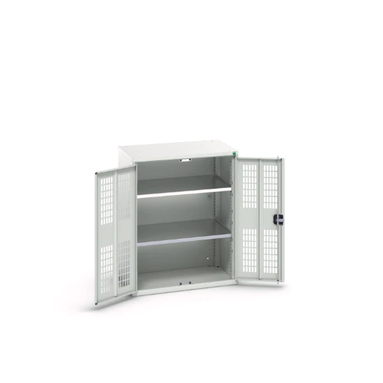 bott Verso kast gevleugelde deuren 800x350x1000mm 2 legborden RAL 7035