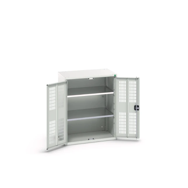 bott Verso kast gevleugelde deuren 800x350x1000mm 2 legborden RAL 7035
