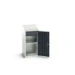 bott Verso systeemkast 525x550x1130mm 2 legborden 1 deur 1 lade RAL 7016
