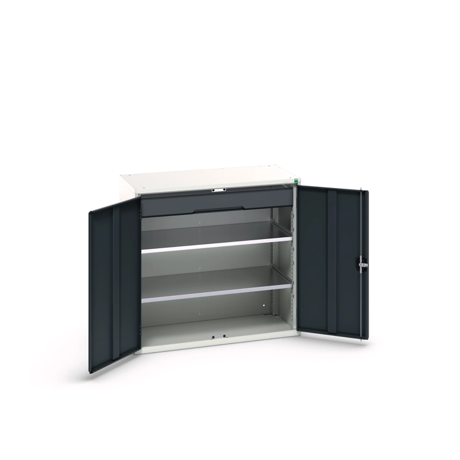 bott Verso systeemkast 1050x550x1000mm 2 legborden 1 lade RAL 7016