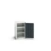 bott Verso systeemkast 525x550x900mm 2 legbord 1 deur RAL 7016