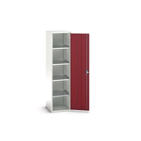 bott Verso systeemkast 525x550x2000mm 4 legborden 1 deur RAL 3004
