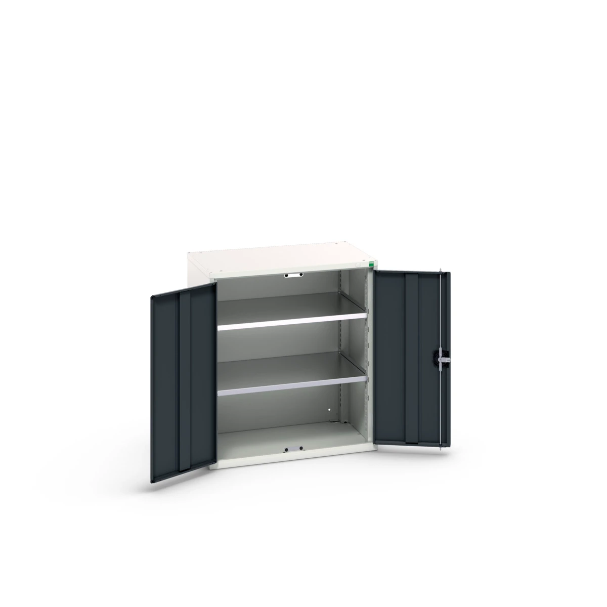 bott Verso systeemkast 800x550x900mm 2 legborden 2 deuren RAL 7016