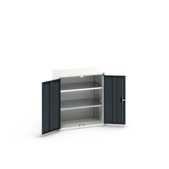 bott Verso systeemkast 800x550x900mm 2 legborden 2 deuren RAL 7016