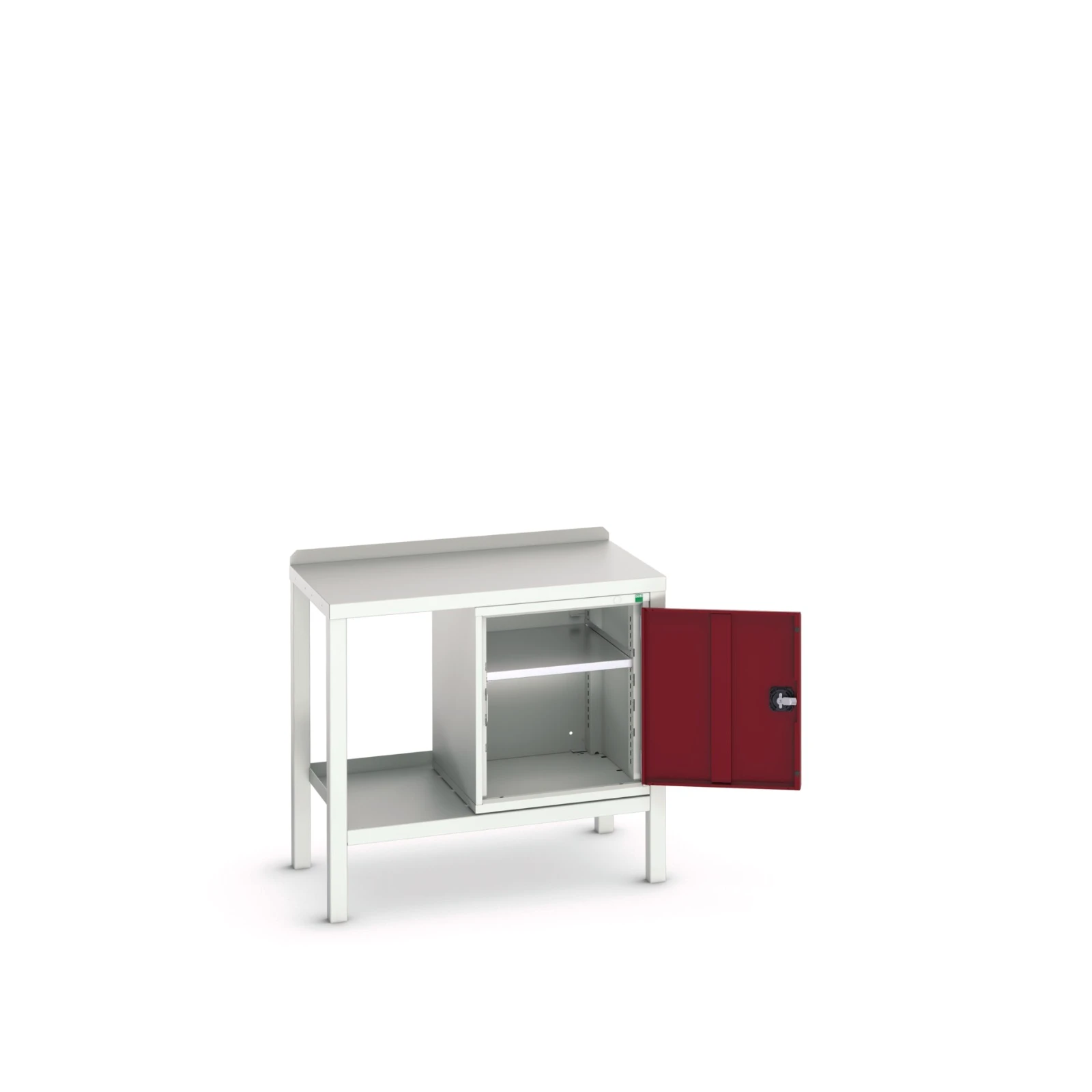 bott Verso zware werkbank 1 deur 1 legbord staal 1000x600x910mm RAL 3004