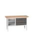 bott Verso verstelbare werkbank 1500x600x830-930mm 3 laden 1 middenschap Multiplex RAL 7016