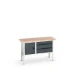 bott Verso verstelbare werkbank 1500x600x830-930mm 3 laden 1 deur Multiplex RAL 7016