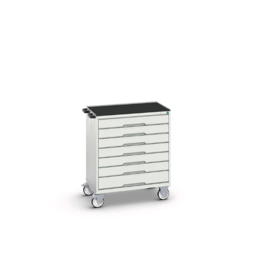 bott Verso gereedschapswagen 800x550x965mm 7 laden top tray RAL 7035