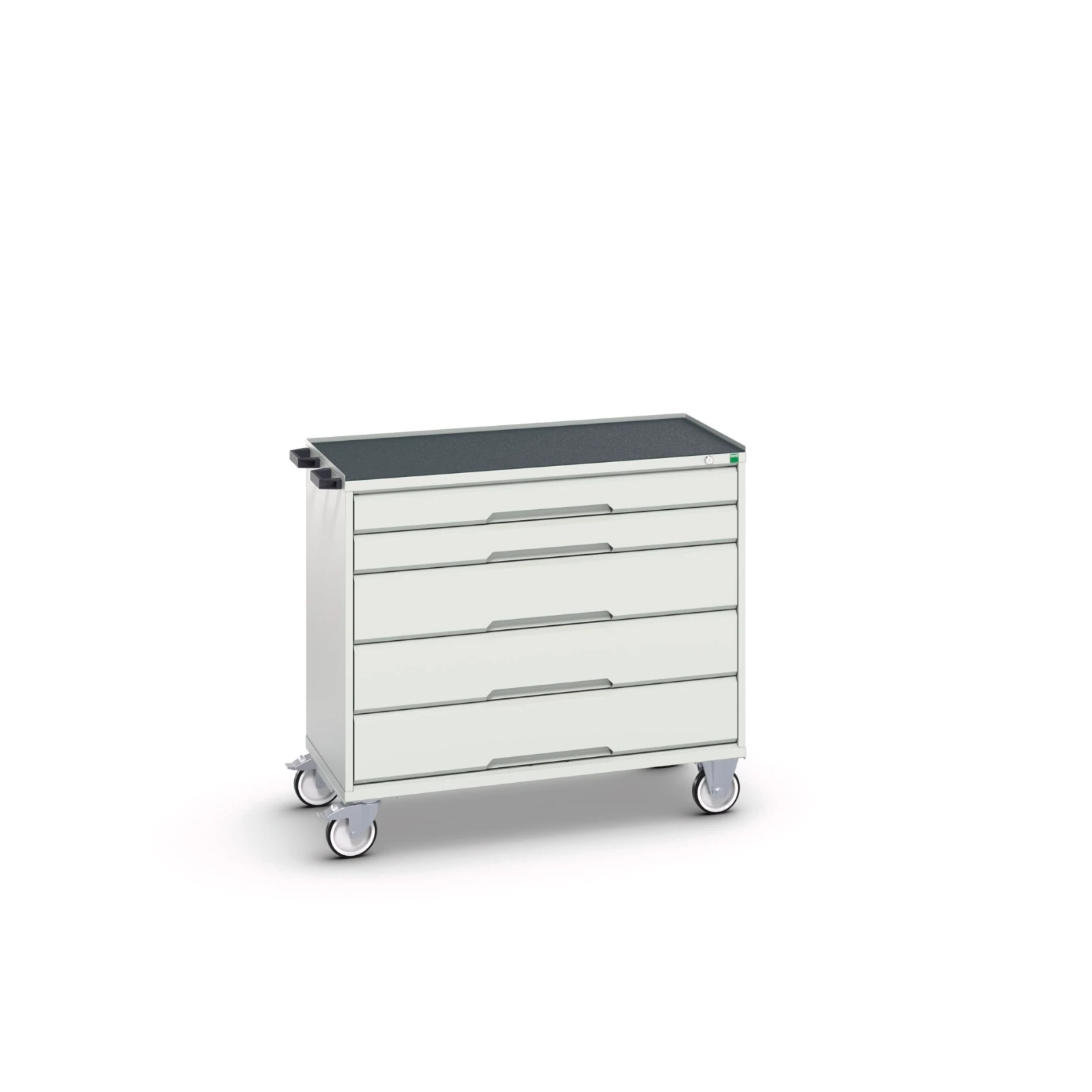 bott Verso gereedschapswagen 1050x550x965mm 5 laden top tray RAL 7035