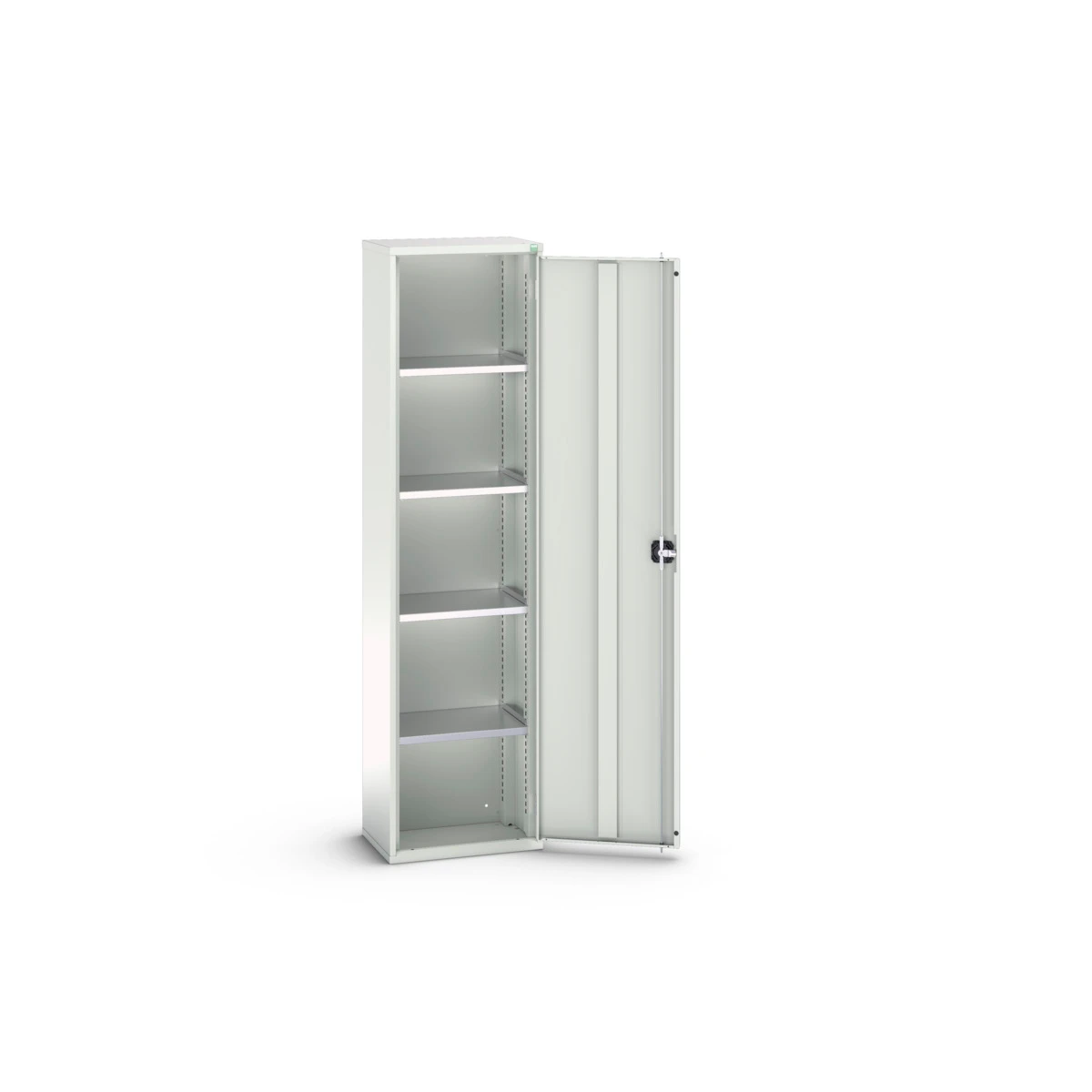 bott Verso systeemkast 525x350x2000mm 4 legborden 1 deur RAL 7035