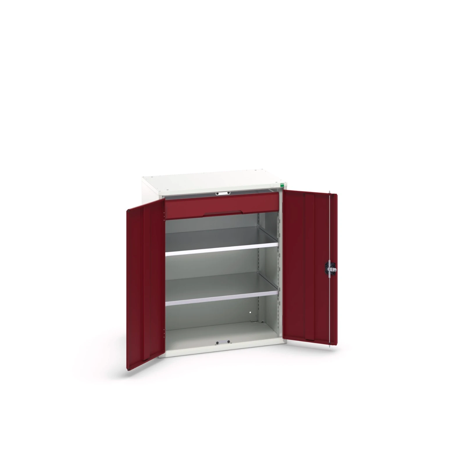 bott Verso systeemkast 800x550x1000mm 3 legborden 1 lade RAL 3004
