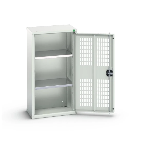 bott Verso kast gevleugelde deuren 525x350x1000mm 2 legborden RAL 7035