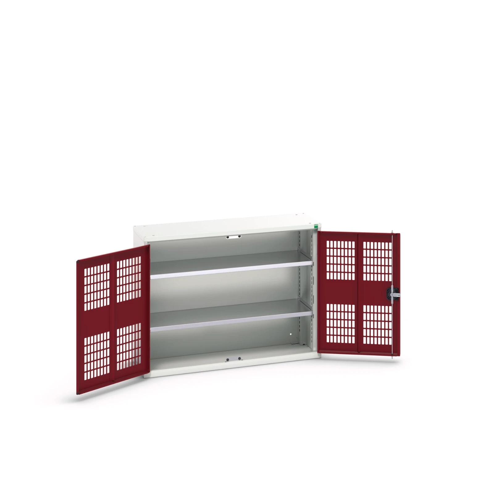 bott Verso kast gevleugelde deuren 1050x350x800mm 2 legborden RAL 3004