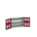 bott Verso kast gevleugelde deuren 1050x350x800mm 2 legborden RAL 3004