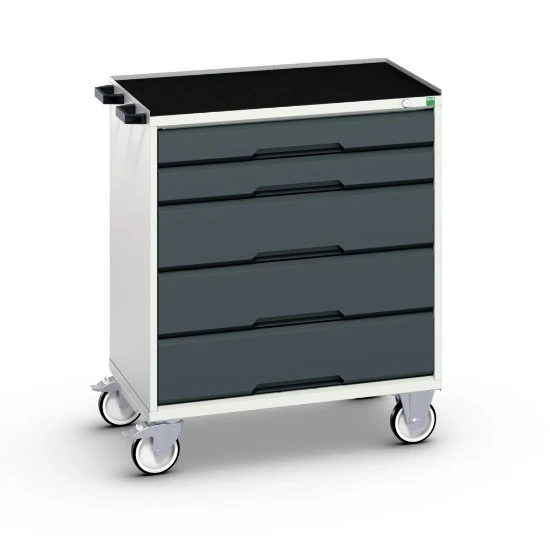 bott Verso  gereedschapswagen 800x550x965mm 5 laden top tray RAL 7016