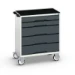 bott Verso  gereedschapswagen 800x550x965mm 5 laden top tray RAL 7016