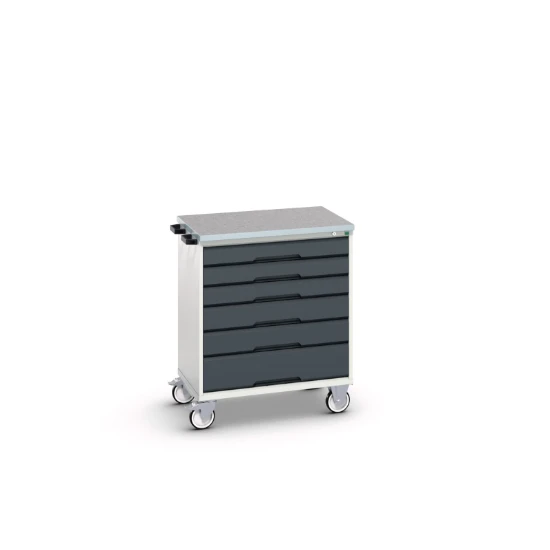 bott Verso gereedschapswagen  800x600x980mm 6 laden lino top RAL 7016
