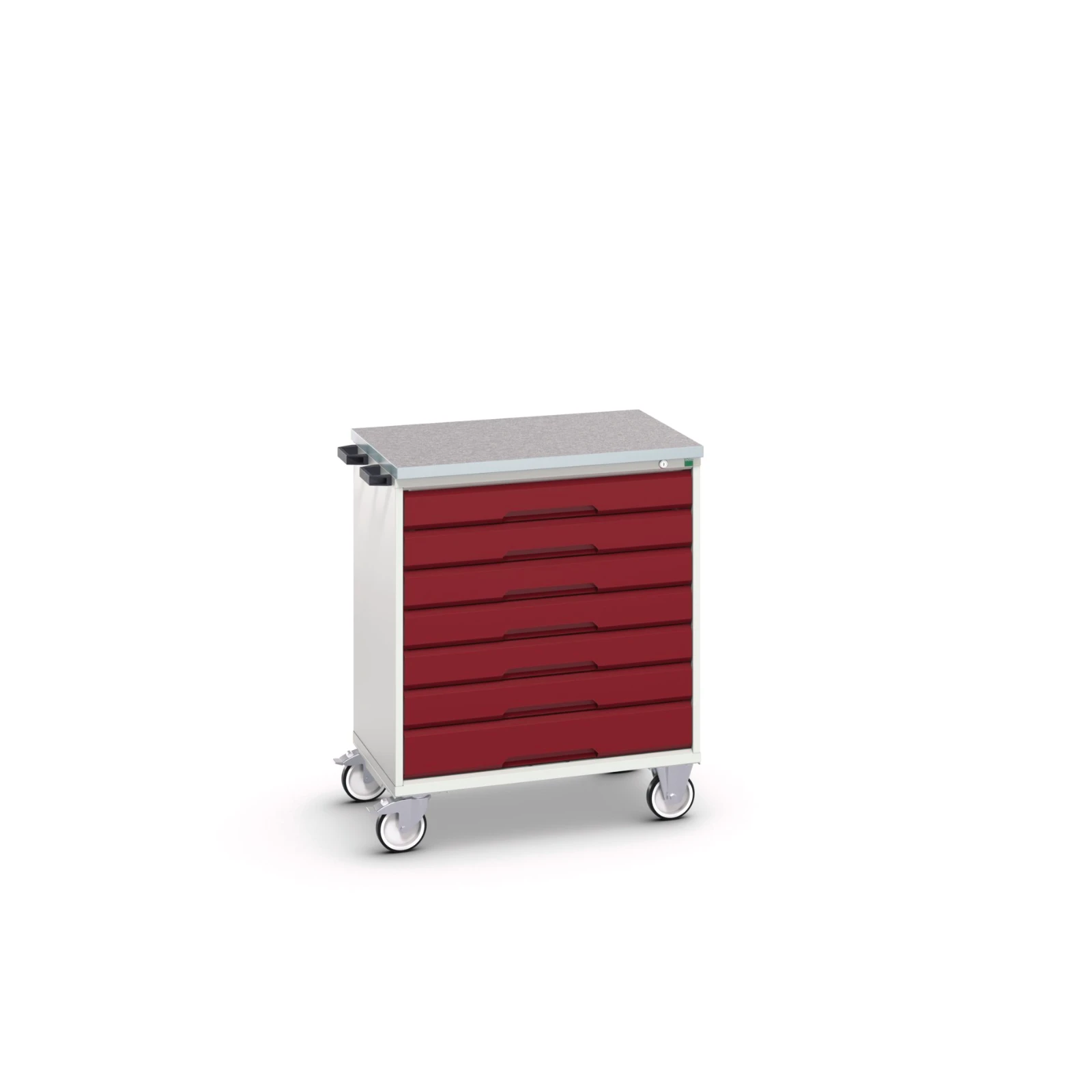bott Verso gereedschapswagen  800x550x965mm 7 laden lino top RAL 3004