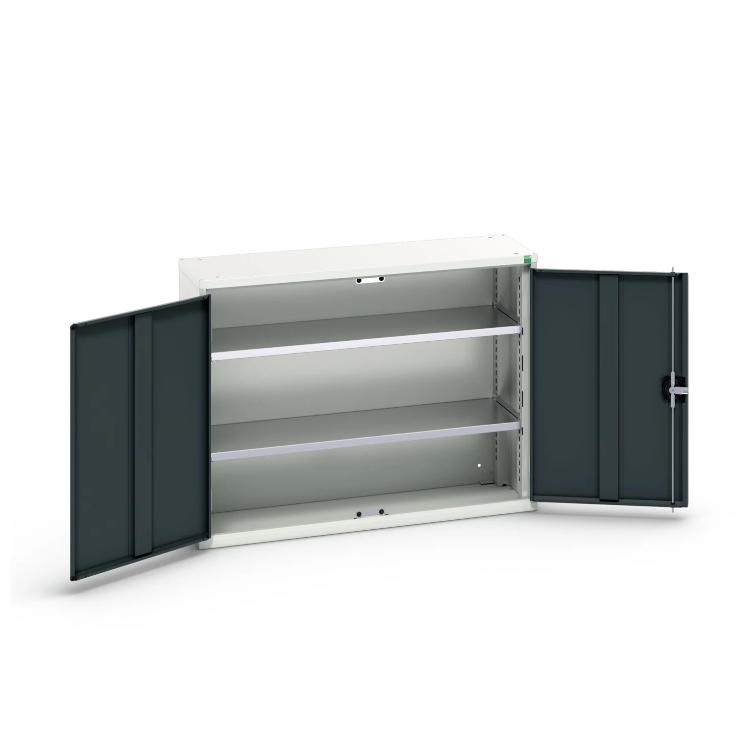 bott Verso hangkast 1050x350x800mm 2 legborden 2 deuren RAL 7016