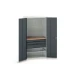 bott Verso systeemkast 1050x550x2000mm 1 legbord 3 lades 1 Perfo achterwand RAL 7016