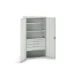 bott Verso systeemkast 1050x550x2000mm 3 legborden 4 lades 1 Perfo achterwand RAL 7035