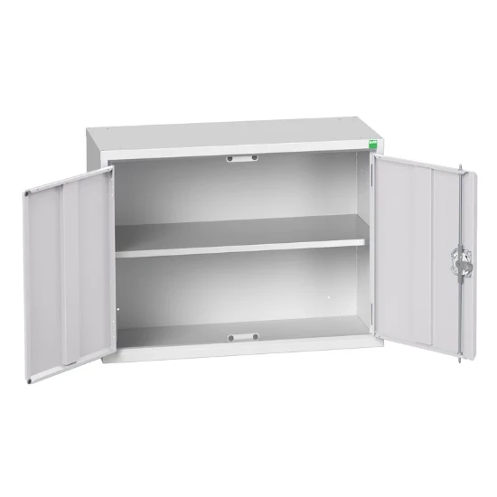 bott Verso eco wandkast 800x350x600mm 1 legbord 2 deuren RAL 7035