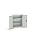 bott Verso hangkast 800x350x1000mm 2 legborden 2 deuren RAL 7035