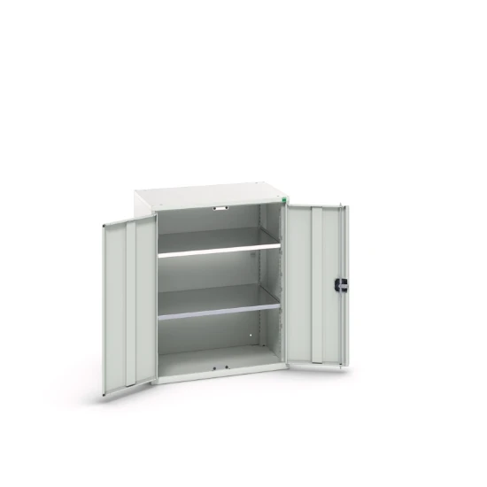 bott Verso systeemkast 800x550x1000mm 2 legborden 2 deuren RAL 7035