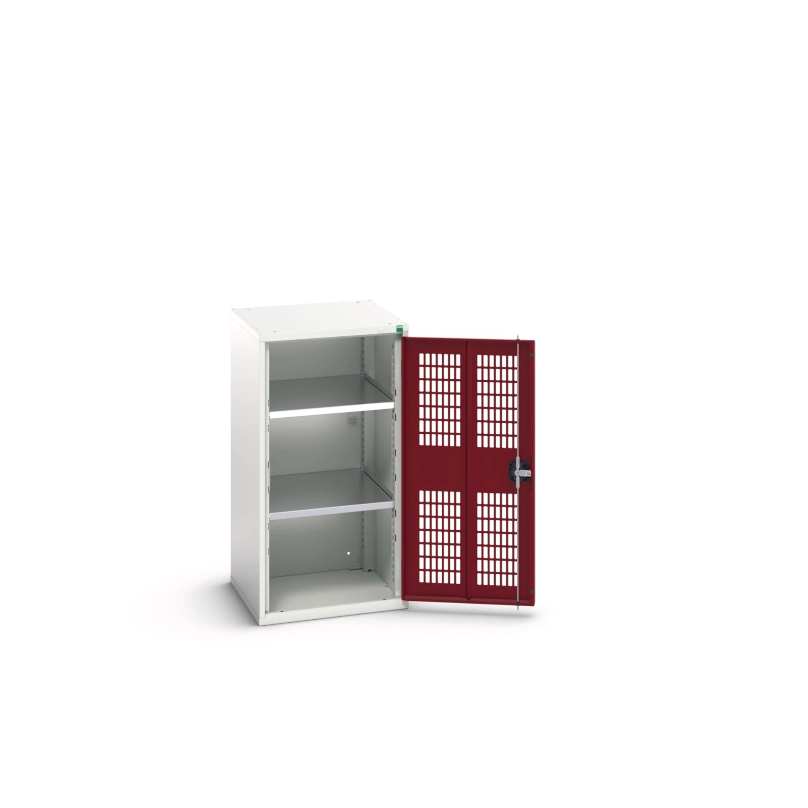 bott Verso kast gevleugelde deuren 525x550x1000mm 2 legborden RAL 3004