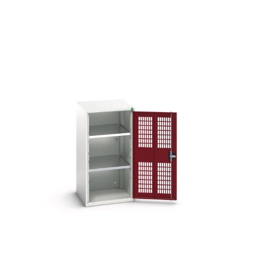 bott Verso kast gevleugelde deuren 525x550x1000mm 2 legborden RAL 3004