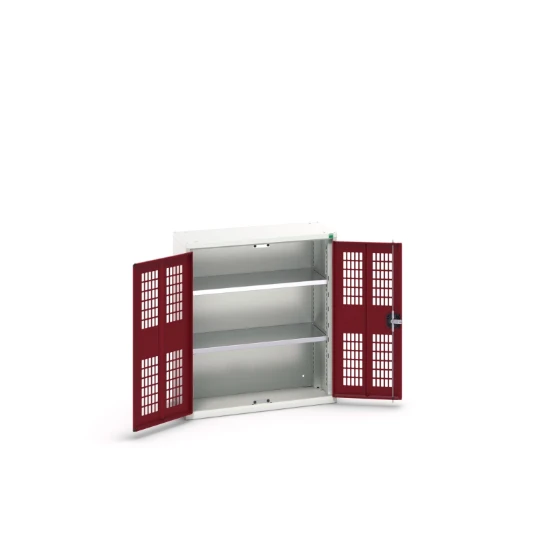 bott Verso kast gevleugelde deuren 800x350x900mm 2 legborden RAL 3004